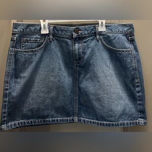 Old Navy Size 12 Cotton Denim Mini Skirt EUC